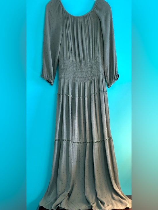 Olive Maxi Boho Dress - Picture 5 of 16
